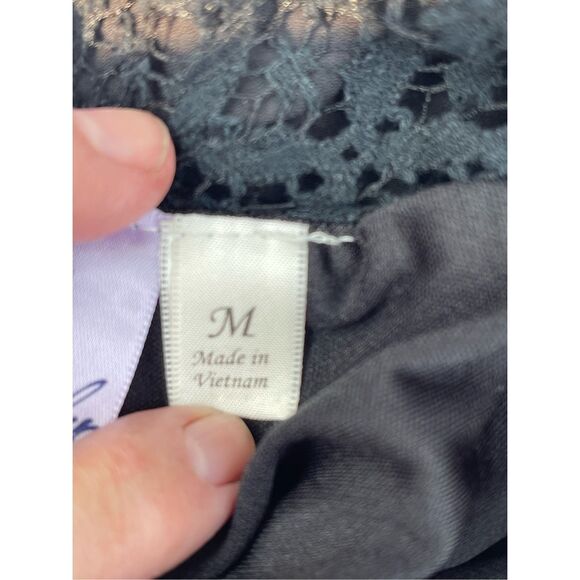 Alya size M black swing tank lace dress. - Picture 4 of 7